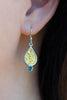 Montana Sapphire and Natural Gold Nugget Earrings
