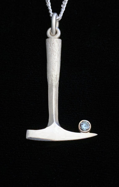 Montana Sapphire Rock Hammer Pendant