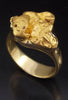 Placer Gold Nugget Ring