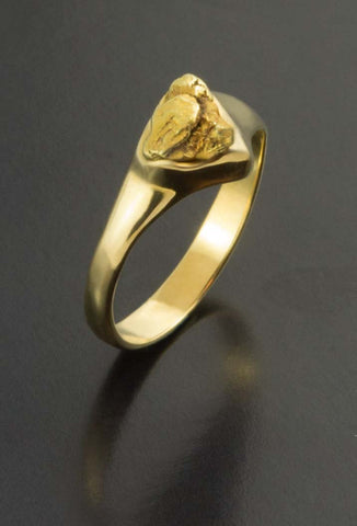 Single Natural Gold Nugget Ring Single Natural Gold Nugget Ring
