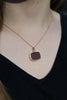 Stingray Coral and Dinosaur Bone Pendant (double-sided)