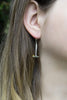 Gold Nugget Rock Hammer Earrings