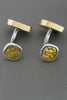 Campbell Red Lake Gold in Quartz Cufflinks
