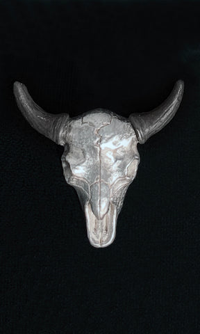 Sterling Silver Buffalo Skull Lapel Pin Sterling Silver Buffalo Skull Lapel Pin