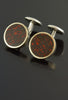 Gem Dinosaur Bone Cufflinks in 18kt Rose Gold