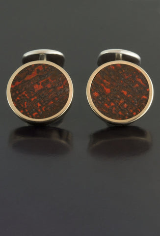 Gem Dinosaur Bone Cufflinks in 18kt Rose Gold Gem Dinosaur Bone Cufflinks in 18kt Rose Gold