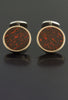Gem Dinosaur Bone Cufflinks in 18kt Rose Gold
