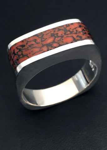 Dinosaur Bone Ring in Sterling Silver Dinosaur Bone Ring in Sterling Silver