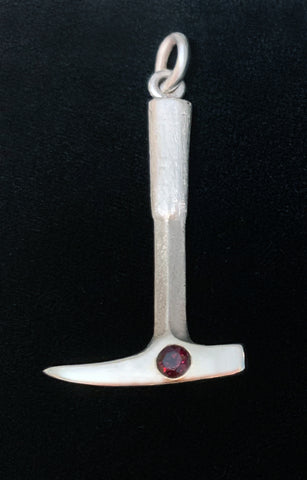 Rock Hammer Pendant with Anthill Garnet Rock Hammer Pendant with Anthill Garnet