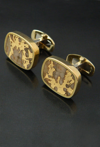 Gold in Quartz Cufflinks Gold in Quartz Cufflinks