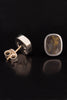 Red Lake Gold in Quartz Stud Earrings