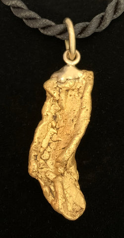Natural Crystalline Gold Nugget Pendant Natural Crystalline Gold Nugget Pendant