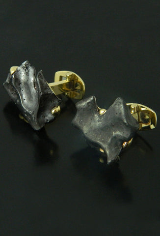 Sikhote-Alin Meteorite 18kt/14kt Gold Cufflinks Sikhote-Alin Meteorite 18kt/14kt Gold Cufflinks