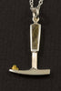 Gold in Quartz Rockhammer Pendant