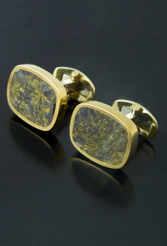 Red Lake Gold Quartz Cufflinks Red Lake Gold Quartz Cufflinks