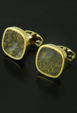 Red Lake Gold Quartz Cufflinks