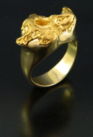 Natural Gold Nugget Ring Natural Gold Nugget Ring