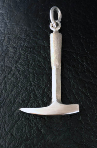 Sterling Silver Rock Hammer Pendant