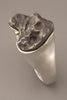 Large Sikhote-Alin Meteorite Ring in Sterling Silver and 18kt Gold