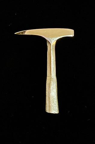 14kt Gold Rock Hammer Lapel Pin