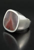 Agate and Sterling Silver Ring