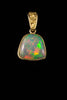 Opal and Natural Gold Nugget Pendant
