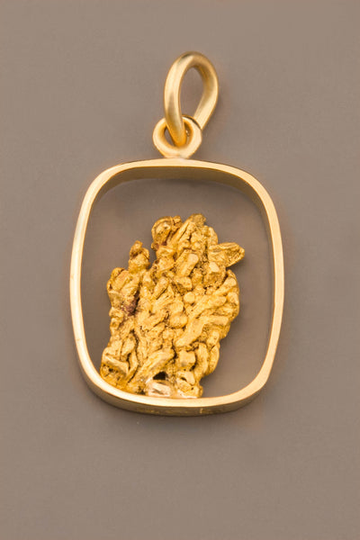 Crystalline Gold Pendant