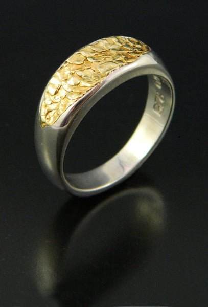 Natural Gold Nugget Wedding Band